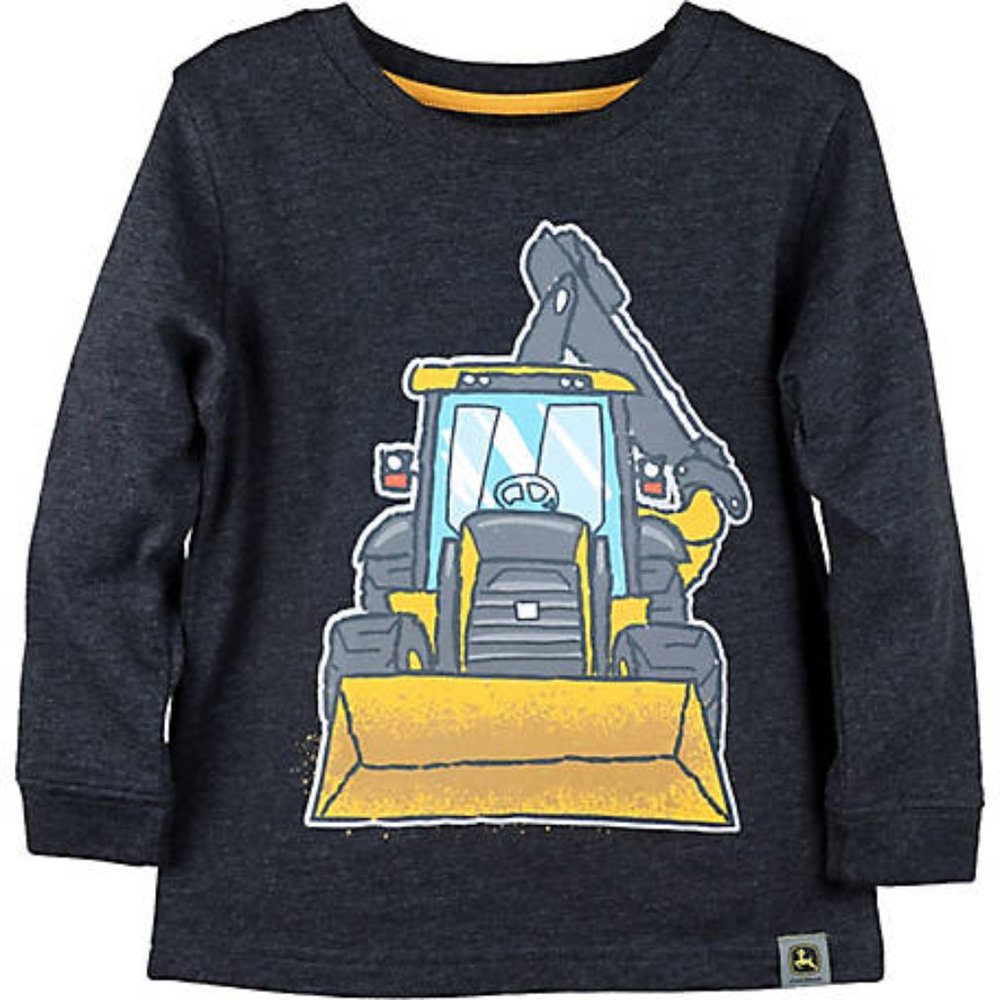 John Deere Boys' Long Sleeve Construction T-Shirt
